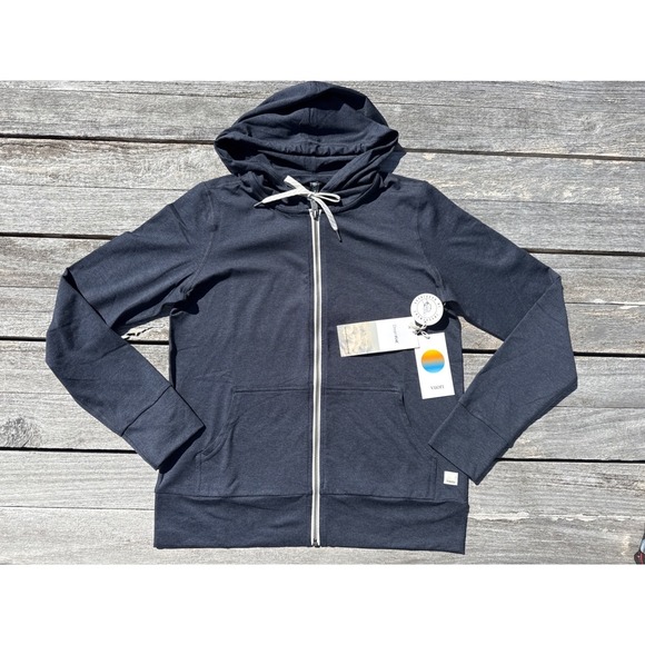 Vuori Tops - VUORI Halo Performance Hoodie MIDNIGHT HEATHER BLUE SIZE XS NWT